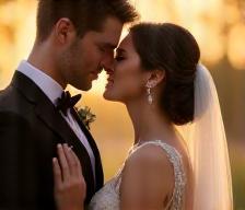 Wedding photo retouched version